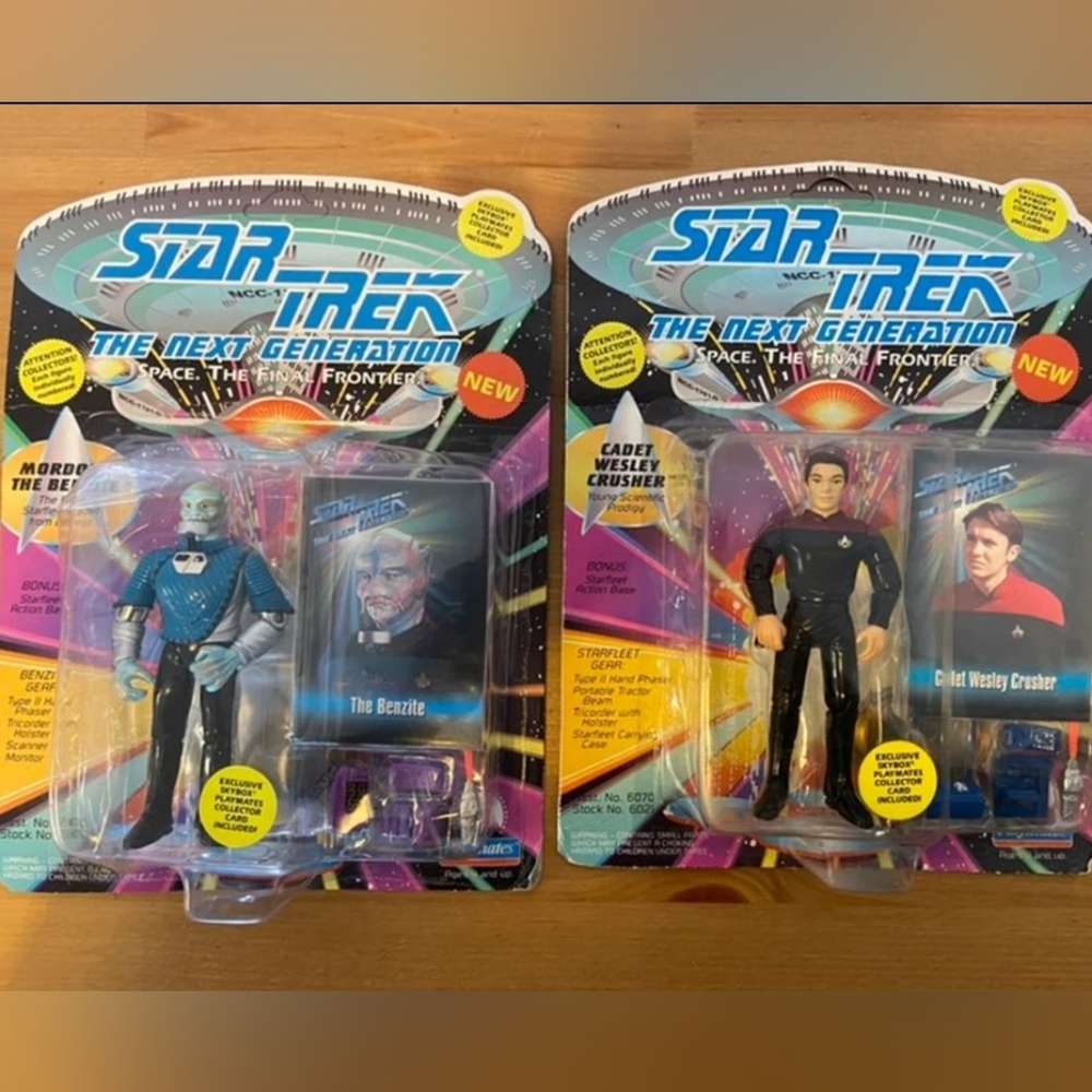 Star Trek Vintage Action Figures Set of 2 NEW